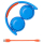 JBL JUNIOR JR300BT niebiesko-pomarańczowy - 408937 - zdjęcie 4